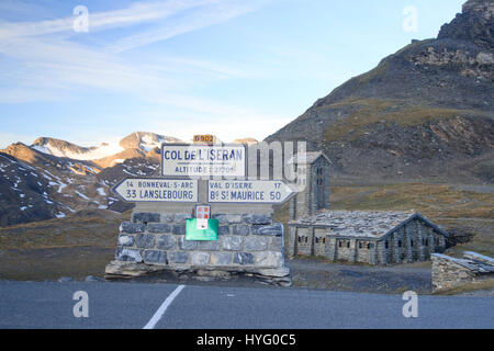 Frankreich, Savoyen (73), Col de Iseran, Chapelle Notre-Dame de Iseran Datée de 1939 / / Frankreich, Savoyen, pass von Iseran, Kapelle Notre-Dame de Iseran d Stockfoto