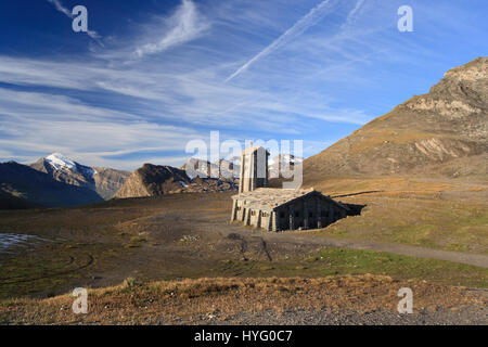 Frankreich, Savoyen (73), Col de Iseran, Chapelle Notre-Dame de Iseran Datée de 1939 / / Frankreich, Savoyen, pass von Iseran, Kapelle Notre-Dame de Iseran d Stockfoto