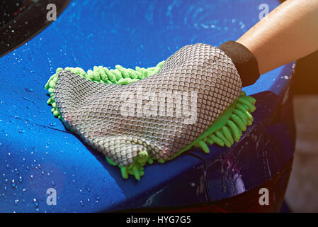 Moderne Hand Wasch Autoservice. Qualität-Hand-Wasch-Auto-service Stockfoto