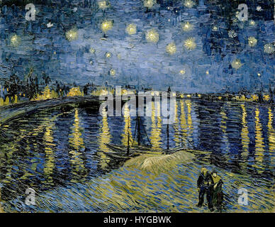 „Starry Night 2“ ist eines von Vincent van Goghs berühmtesten Gemälden und zeigt einen lebendigen Nachthimmel voller wirbelnder Sterne. Das Werk zeigt seine charakteristische Verwendung von kräftigen Farben und emotionaler Intensität und spiegelt seine persönlichen Aufruhr wider. Stockfoto