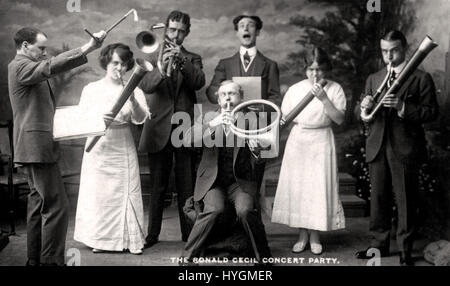 Fred C Palmer, Ronald Cecil Konzert Party Herne Bay Kent England Stockfoto