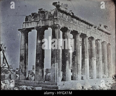 Joseph Philibert Girault de Prangey (Französisch Fassaden- und Norden Kolonnade des Parthenon auf der Akropolis, Athen Google Art Project Stockfoto