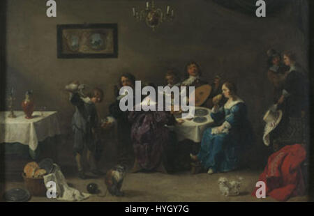 David Teniers der jüngere Allegorie der fünf Sinne KMSKB 1257 Stockfoto