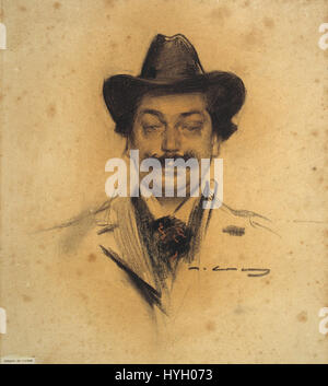 Dieses Porträt von Manuel Feliu de Lemus von Ramon Casas ist Teil der Sammlung des Museu Nacional d'Art de Catalunya (MNAC). Casas, ein prominenter katalanischer Künstler, fängt Lemus Persönlichkeit und sozialen Status durch seine ausdrucksstarken Pinselarbeiten und detaillierten Realismus ein. Das Porträt veranschaulicht Casas’ Fähigkeit, durch seine künstlerische Technik Charakter zu vermitteln, und bietet einen Einblick in die katalanische Gesellschaft des 19. Jahrhunderts. Stockfoto