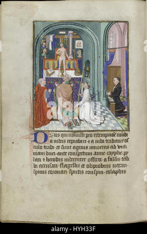 Grandes Heures Philipp der kühne Fitzwilliam Ms3 1954 f253v (Mass of St. Gregory) Stockfoto