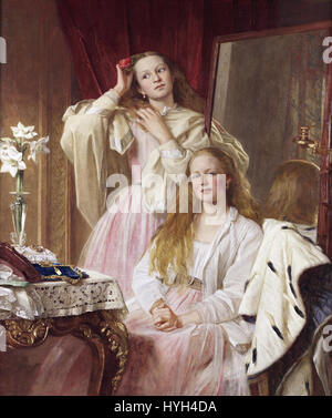 Emma und Federica Bankes Soughton Halle, von Henry Tanworth Wells Stockfoto