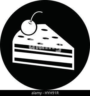 Kuchen Stück Symbol Stock Vektor