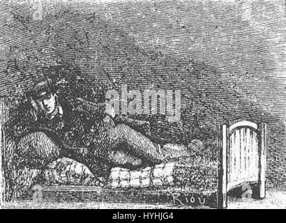 „The Field of Ice“ von Riou und Montaut zeigt eine schroffe, gefrorene Landschaft, in der die intensive Kälte durch detaillierte künstlerische Techniken festgehalten wird und die Härte und Schönheit der Natur in einer gefrorenen Umgebung zeigt. Stockfoto