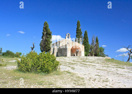Eygalieres, Kapelle St. Sixte, Alpilles, Bouches-du-Rhône, Frankreich Stockfoto