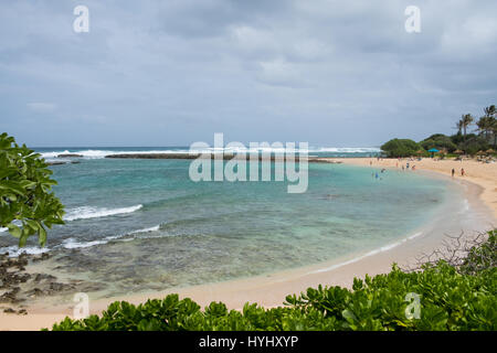 TURTLE BAY, OAHU, HAWAII - 19. Februar 2017: Rückseite des berühmten Turtle Bay Resort auf der Nordküste von Oahu Hawaii. Stockfoto