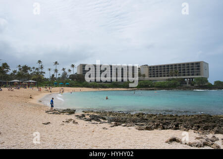 TURTLE BAY, OAHU, HAWAII - 19. Februar 2017: Rückseite des berühmten Turtle Bay Resort auf der Nordküste von Oahu Hawaii. Stockfoto