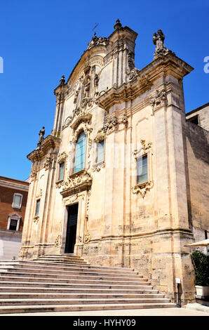 Kirche des Hl. Franziskus von Assisi August Matera Italien Stockfoto