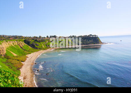 Aussichtspunkt am Palos Verdes mit Blick auf den Pazifischen Ozean. Stockfoto