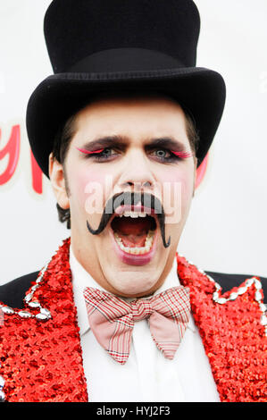 Perez Hilton Teilnahme an Katy Perry CD Releaseparty im Capitol Records am 17. Juni 2008 in Hollywood. Stockfoto