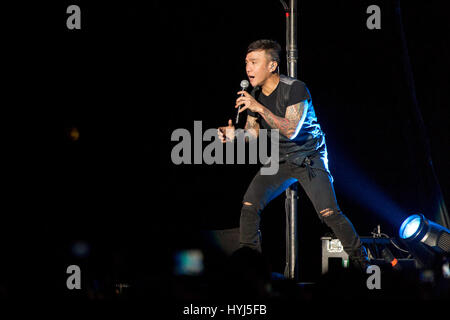 Madison, Wisconsin, USA. 28. März 2017. ARNEL PINEDA Reise im Alliant Energy Center in Madison, Wisconsin Credit: Daniel DeSlover/ZUMA Draht/Alamy Live-Nachrichten Stockfoto