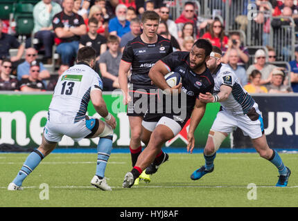 Sarazenen Vs Glasgow Warriors Stockfoto