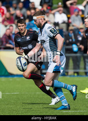 Sarazenen Vs Glasgow Warriors Stockfoto