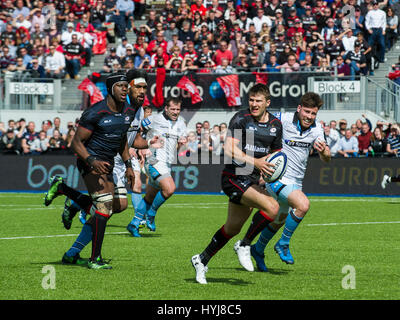 Sarazenen Vs Glasgow Warriors Stockfoto