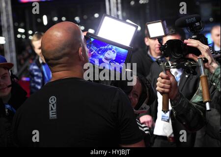 Berlin, Deutschland. 4. April 2017. Vin Diesel - Premiere schnell & wütend 8 im Sonycenter in Berlin auf 04.04.2017 - Foto SuccoMedia/Ralf Succo | Verwendung Weltweit Credit: Dpa/Alamy Live-Nachrichten Stockfoto