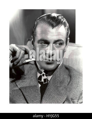 GARY COOPER SCHAUSPIELER Hollywood Film noch von Gary Cooper (Frank James Cooper geboren; Mai 7, 1901 - Mai 13, 1961) ein US-amerikanischer Filmschauspieler bekannt für seine natürliche, authentische und understated wirkenden Stil und Performances. Er war ein sehr hübscher junger Mann Stockfoto