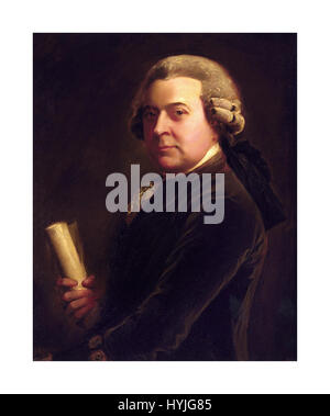John Adams (30. Oktober 1735 - vom 4. Juli 1826) war ein US-amerikanischer Rechtsanwalt, Autor, Staatsmann und Diplomat. Er diente, wie der zweite Präsident der Vereinigten Staaten (1797-1801), dem Ersten Vizepräsidenten (1789-1797), und als Gründervater war ein Führer der amerikanischen Unabhängigkeit von Großbritannien. Stockfoto
