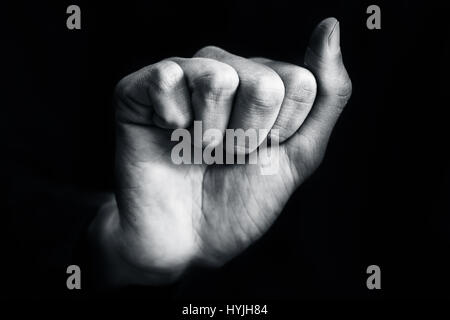 American Sign Language (ASL) ist die vorherrschende Gebärdensprache der Gehörlosen Gemeinschaften in den Vereinigten Staaten und den meisten anglophonen Kanada. Stockfoto