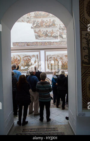 Bardo National Museum ist befindet sich in einem eleganten Palast des 15. Jahrhundert und das zweitgrößte Museum auf dem afrikanischen Kontinent (nach Kairo Ägyptisches Museum). Stockfoto