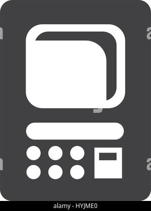 ATM-Maschine Symbol Symbol Stock Vektor
