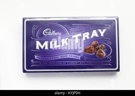 Australische Cadbury Fach Milchschokolade Stockfoto