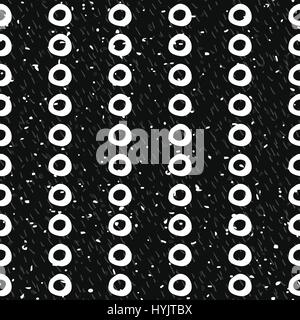 Geometrische monochrome nahtlose Muster Stock Vektor