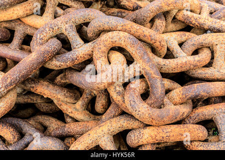 Chain Link heap Stockfoto
