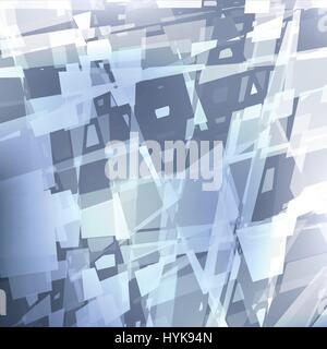 Isolierte abstrakt blau Glas Reflexion Hintergrund, geometrische Elemente Kulisse, ungewöhnliche Textur der ungleichmäßige Stücke-Vektor-illustration Stock Vektor