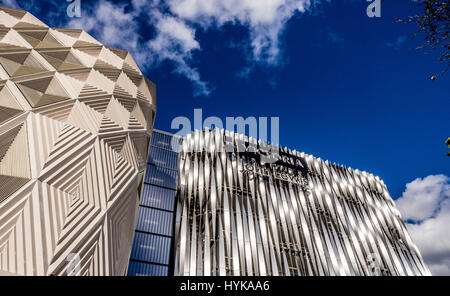 Außenseite des John Lewis Lagerung bei Victoria Gate, Leeds, UK. Stockfoto
