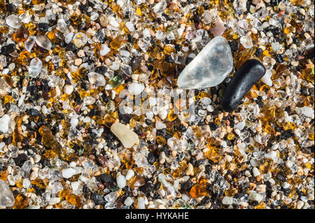Glass Beach, Eleele, Hanapepe Bucht, in der Nähe von Port Allen Harbor, Kauai, Hawaii, USA Stockfoto