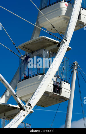 Sky View Riesenrad im Stadtzentrum von Bristol, UK Stockfoto