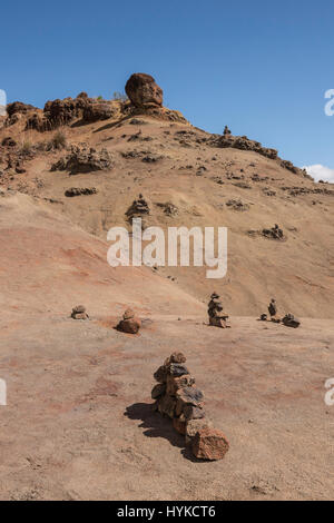 Roten Felsen, Waimea Canyon Drive, Koke'e State Park, Waimea Canyon, Kauai, Hawaii, USA Stockfoto