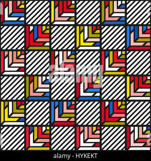Bunt leuchtende nahtlose Muster Stockfoto