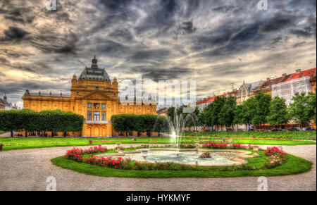 König Tomislav-Platz in Zagreb, Kroatien Stockfoto