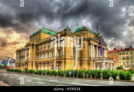 Kroatisches Nationaltheater Ivan Zajc in Rijeka Stockfoto