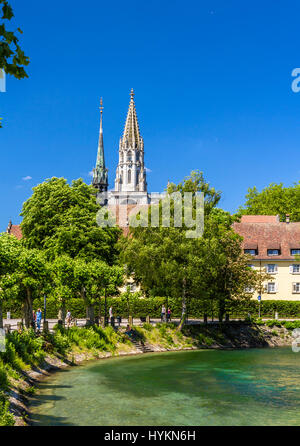 Blick auf den Dom Konstanz in Deutschland Stockfoto