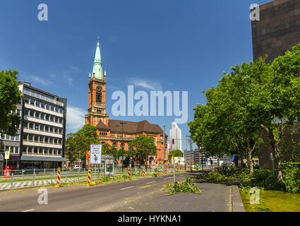 Düsseldorf nach tödlichen Sturm am 10. Juni 2014 Stockfoto