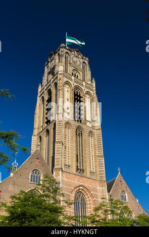 Grote of Sint-Laurenskerk, eine Kirche in Rotterdam, Niederlande Stockfoto