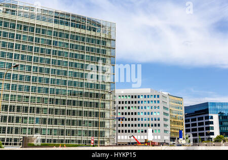 Gebäude im Europaviertel von Brüssel - Belgien Stockfoto