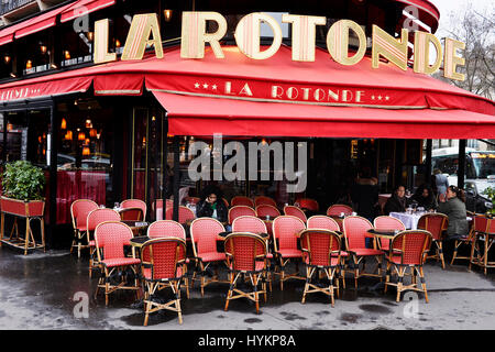 La Rotonde Brasserie, Montparnasse, Paris, Frankreich Stockfoto