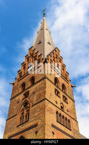 Glockenturm der St.-Petri-Dom in Malmö, Schweden Stockfoto