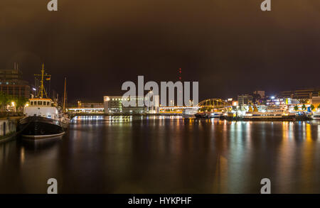 Hafen Sie im Seehafen Kiel, Deutschland Stockfoto