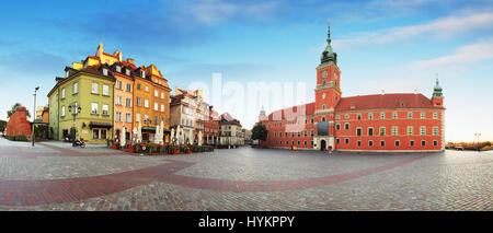 Panorama von Warschau Stadtzentrum, Königsburg, Polen. Stockfoto