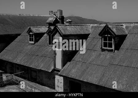 Gefängnis von Alcatraz. Das Gefängnis wurde Heimat einiger der berüchtigtsten Verbrecher des Tages; nämlich Al Capone. Stockfoto