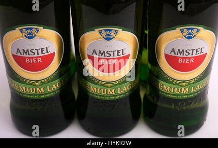 Amstel Premium-Lagerbier Stockfoto