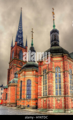 Details der Riddarholmen Kirche in Stockholm, Schweden Stockfoto